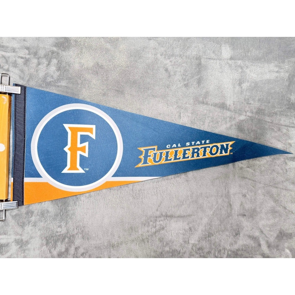 Cal State Fullerton Titans Pennant College University Blue Orange Wall Decor